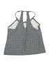 Kona Sol Aztec Or Tribal Print Checkered-gingham Graphic Gray Swimsuit Top Size L - photo 2