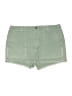 AMO 100% Cotton Solid Green Denim Shorts Size 31 waist - photo 1