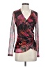 Hutch Floral Red Pink Long Sleeve Blouse Size S - photo 1