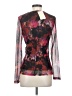 Hutch Floral Red Pink Long Sleeve Blouse Size S - photo 2