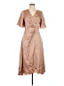 Fanco 100% Polyester Tan Cocktail Dress Size L - photo 1