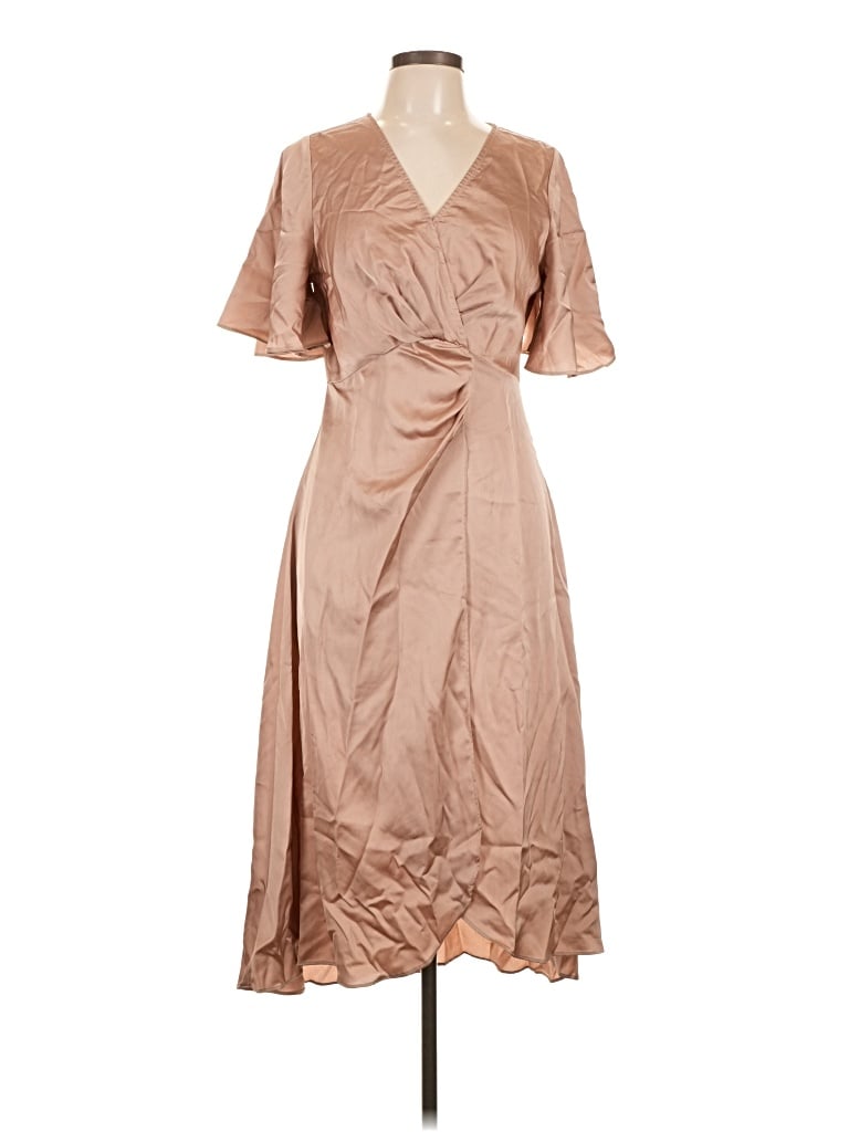 Pre-owned Fanco Cocktail Dress In Tan