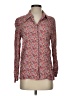 MNG 100% Viscose Floral Pink Long Sleeve Button-Down Shirt Size 4 - photo 1