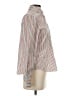 George Stripes Ivory Long Sleeve Button-Down Shirt Size S - photo 4