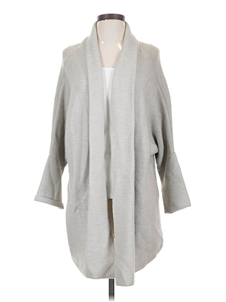 Pre-owned Mm. Lafleur Wool Cardigan Sweater In Gray