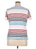 Kim Rogers Stripes Ivory White Short Sleeve Polo Size XL - photo 2