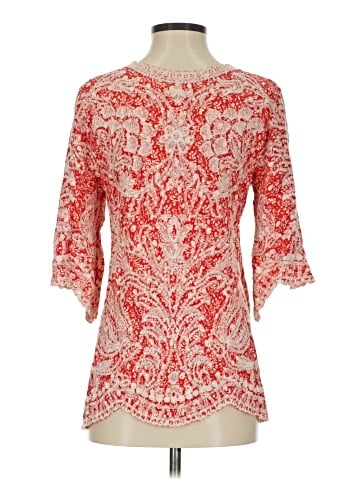 Solitaire 3/4 Sleeve Blouse (view 2)