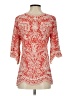 Solitaire Paisley Red 3/4 Sleeve Blouse Size S (estimated) - photo 2