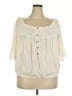 Torrid Ivory 3/4 Sleeve Blouse Size 2X Plus (2) - photo 1