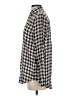 Equipment 100% Silk Checkered-gingham Gray Long Sleeve Silk Top Size XS - photo 5