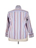 Tommy Hilfiger Stripes Blue 3/4 Sleeve Button-Down Shirt Size 22 - photo 2
