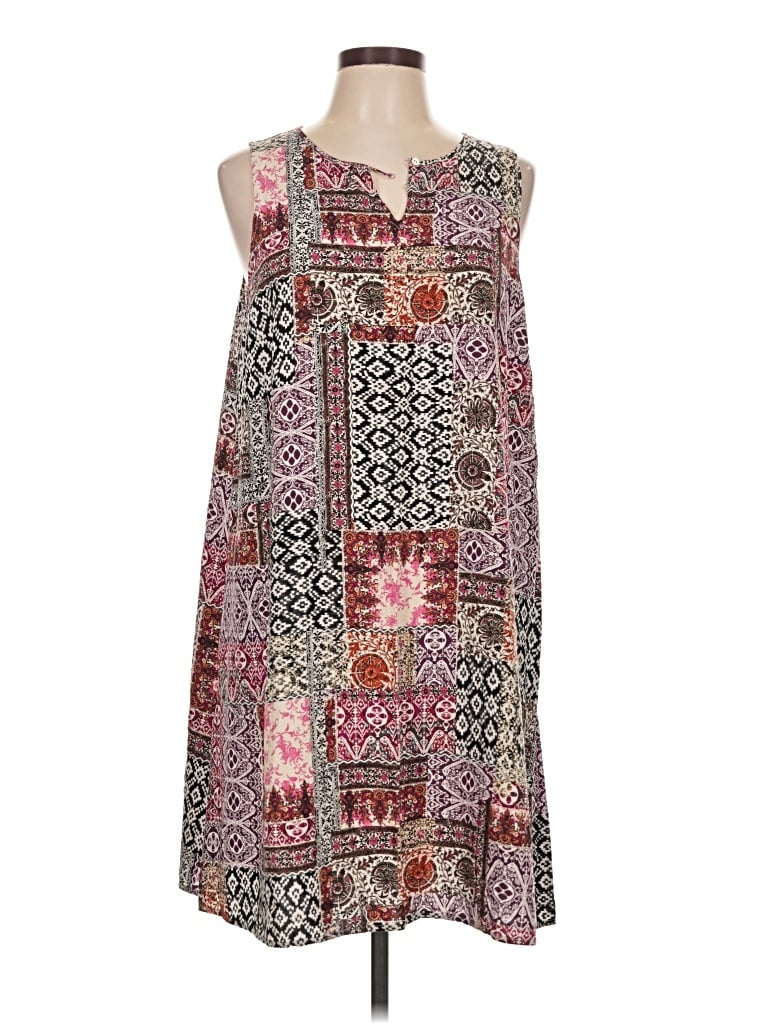 Pre-owned Jjill Casual Dress In Brown