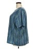 Kathie Lee 100% Polyester Blue Short Sleeve Blouse Size 26W - photo 5