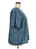 Kathie Lee 100% Polyester Blue Short Sleeve Blouse Size 26W - photo 4