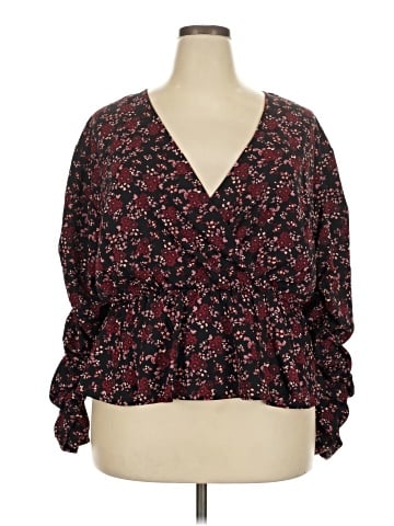 ELOQUII Elements 3/4 Sleeve Blouse (view 1)