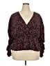 ELOQUII Elements 100% Polyester Burgundy 3/4 Sleeve Blouse Size 18 - photo 1