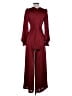 Express Solid Burgundy Jumpsuit Size XS - photo 2