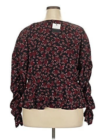 ELOQUII Elements 3/4 Sleeve Blouse (view 2)
