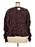 ELOQUII Elements 100% Polyester Burgundy 3/4 Sleeve Blouse Size 18 - photo 2