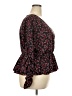 ELOQUII Elements 100% Polyester Burgundy 3/4 Sleeve Blouse Size 18 - photo 4