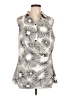 CAbi Silver Sleeveless T-Shirt Size L - photo 1