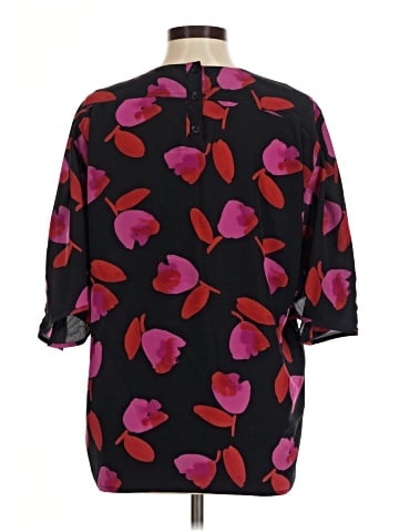 Escada by Margaretha Ley 3/4 Sleeve Silk Top (view 2)