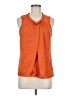 Willi Smith 100% Polyester Orange Sleeveless Blouse Size M - photo 1