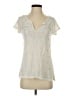 Calypso St. Barth Silver Short Sleeve Blouse Size S - photo 1