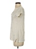 Calypso St. Barth Silver Short Sleeve Blouse Size S - photo 5