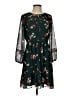 Madewell 100% Polyester Floral Green Casual Dress Size 4 - photo 1