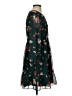 Madewell 100% Polyester Floral Green Casual Dress Size 4 - photo 4