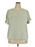Fashion 100% Polyester Green Short Sleeve Top Size XXL - photo 1