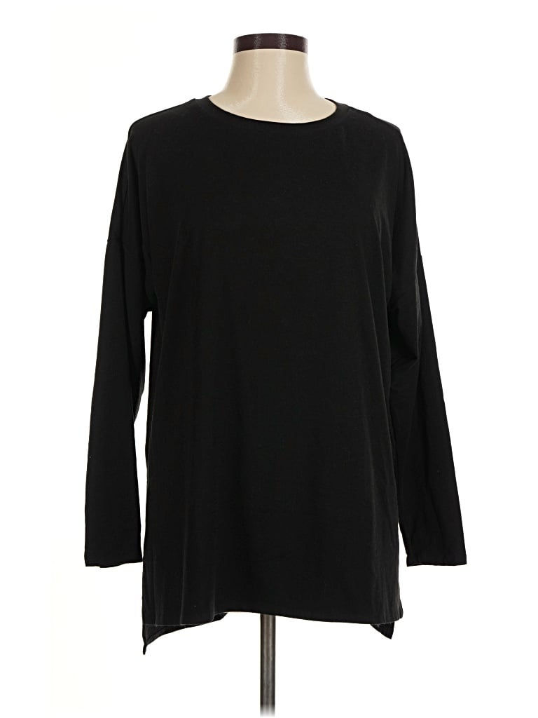 Pre-owned Zenana 3/4 Sleeve T-shirt In Black