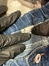 Unbranded Hearts Blue Jeans Size 6 - 7 - photo 3