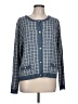 Joseph A. Plaid Blue Cardigan Size L - photo 1