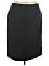 Calvin Klein Solid Black Gray Formal Skirt Size 18 - photo 1