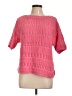 Talbots 100% Cotton Pink Short Sleeve Blouse Size L - photo 1