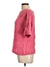Talbots 100% Cotton Pink Short Sleeve Blouse Size L - photo 5