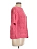 Talbots 100% Cotton Pink Short Sleeve Blouse Size L - photo 4