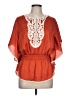 Silvergate 100% Cashwool Orange 3/4 Sleeve Blouse Size L - photo 1