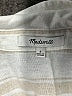 Madewell Stripes Ivory Short Sleeve Blouse Size S - photo 7
