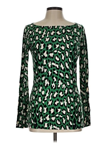 Diane von Furstenberg Long Sleeve Silk Top (view 1)