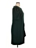 DKNY 100% Polyester Solid Green Cocktail Dress Size 16 - photo 4