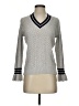 Minnie Rose Chevron-herringbone Gray Pullover Sweater Size S - photo 1