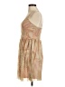 Please 100% Polyester Paisley Tan Cocktail Dress Size M - photo 5