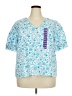 Draper James Blue Short Sleeve Henley Size XXL - photo 1