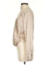 H&M 100% Polyester Tan Long Sleeve Blouse Size 4 - photo 5