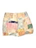 Magaschoni 100% Linen Print Yellow Shorts Size 8 - photo 1