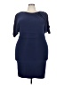 T Tahari Solid Blue Cocktail Dress Size 3X - photo 1
