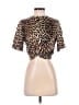 Ganni Brown Tan Short Sleeve Top Size EU 34 / US 4 - photo 1